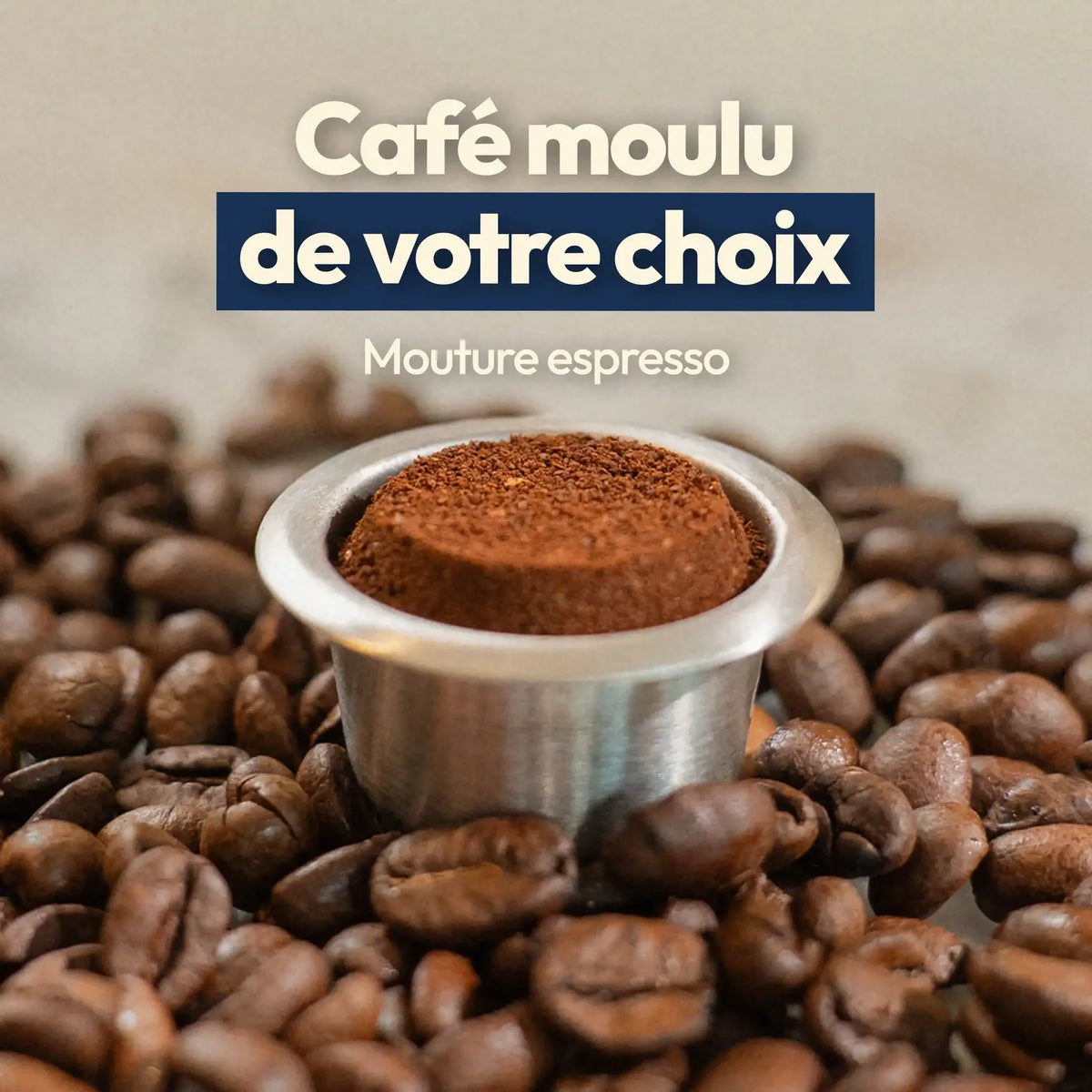 capsules réutilisables en inox Choissisez le café de votre choix