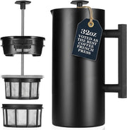 Cafetière à piston isotherme ESPRO P6 946 ml en acier inoxydable à double paroi avec double filtre