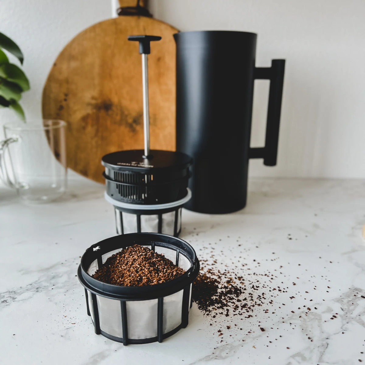Cafetière à Pistion Espro P6 avec café moulu pour french press