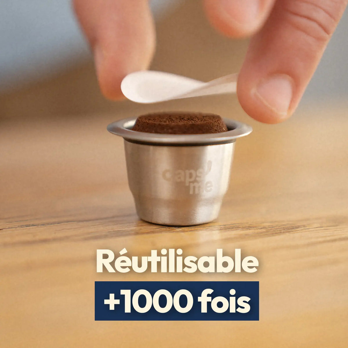 Capsules réutilisables en inox + de 1000 utilisations