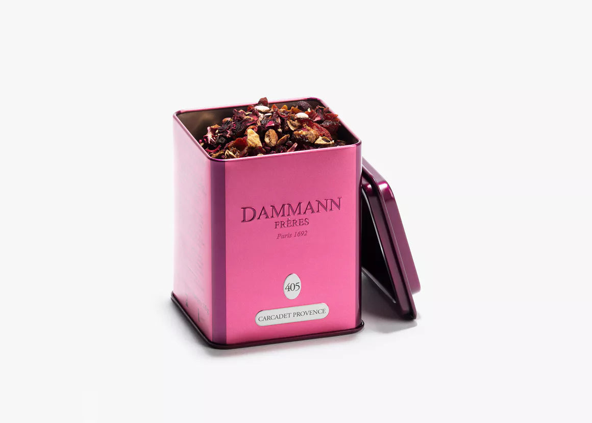 Carcadet Provence – Infusion aux notes d'abricot, pêche et hibiscus, boîte 100 g
