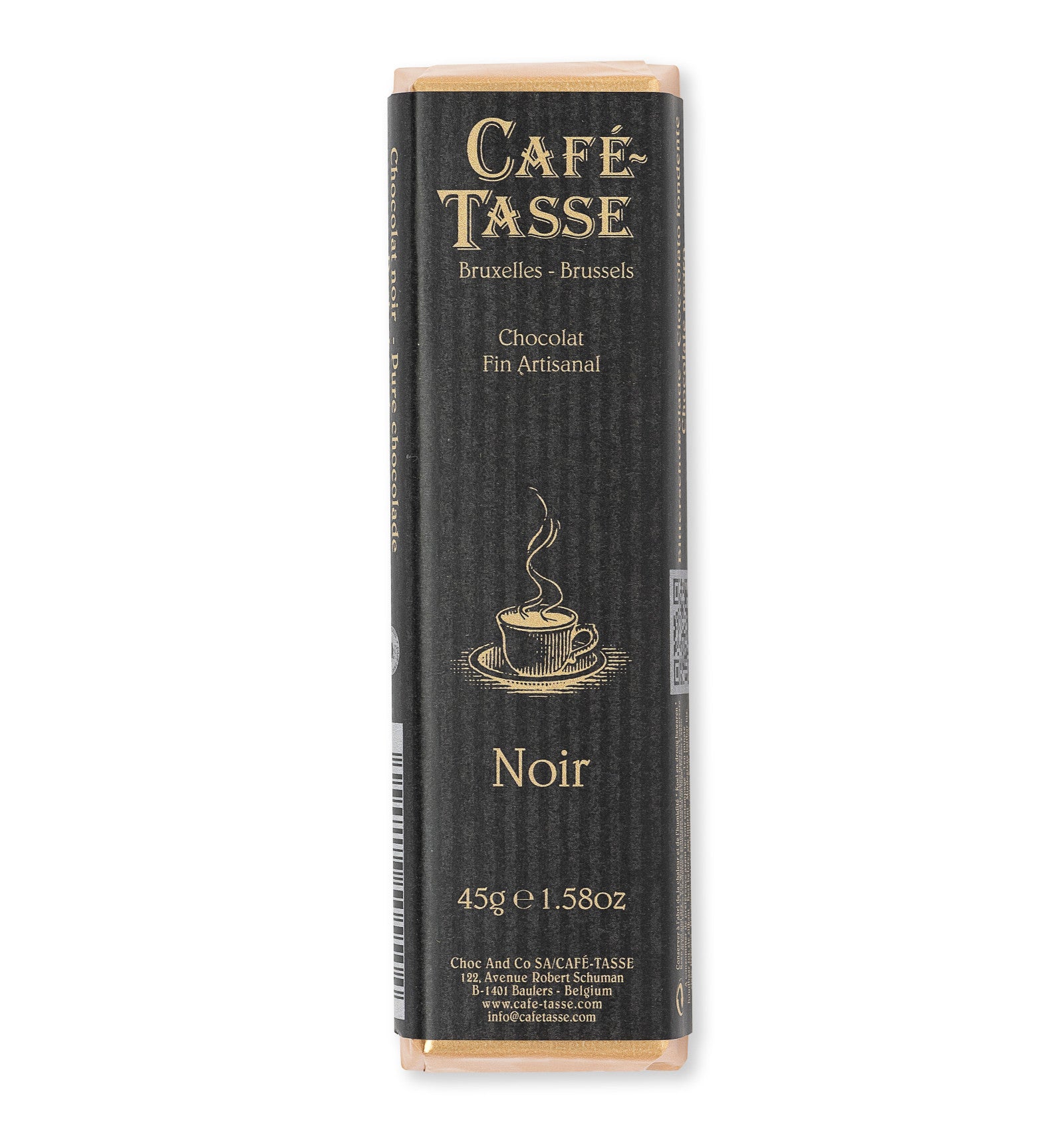 Barre Café-Tasse de chocolat noir 60 % de cacao, 45 g