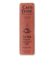 Barre Café-Tasse de chocolat noir fourrée au caramel salé, 45 g