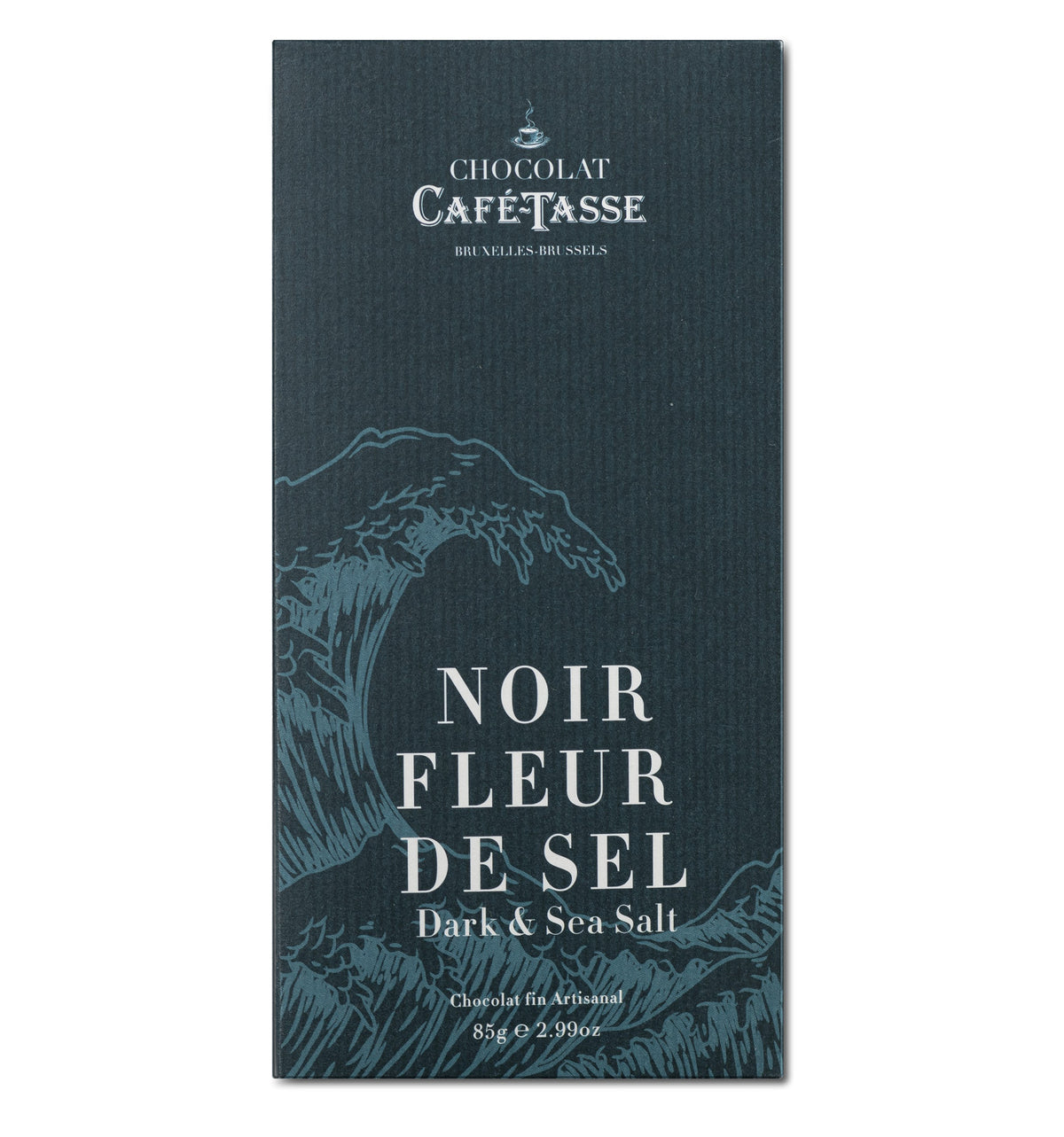 Tablette Café-Tasse de chocolat noir à la fleur de sel, 85 g