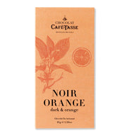 Tablette Café-Tasse de chocolat noir 60 % avec zestes d'orange confits, 85 g