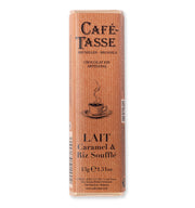 Barre Café-Tasse au chocolat au lait 38 % avec caramel et riz soufflé, 45 g