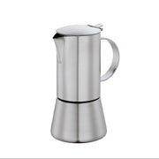 Cafetière italienne Cilio Aida en acier inoxydable satiné, disponible en 4 et 6 tasses