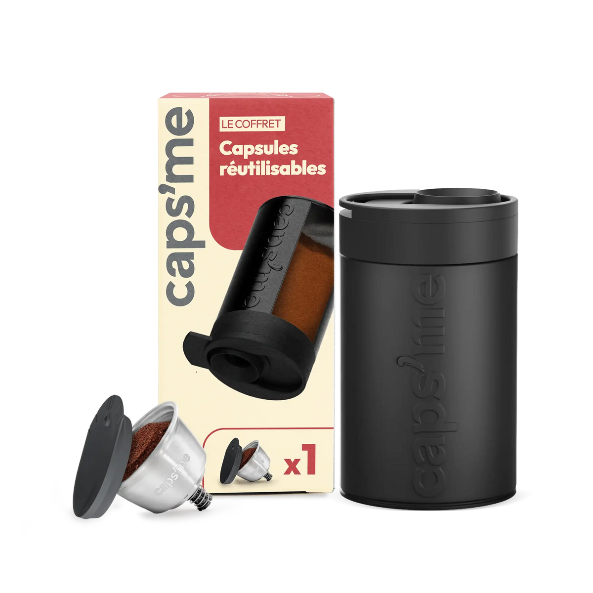 Coffret CAPS’ME de capsules réutilisables compatibles Dolce Gusto®