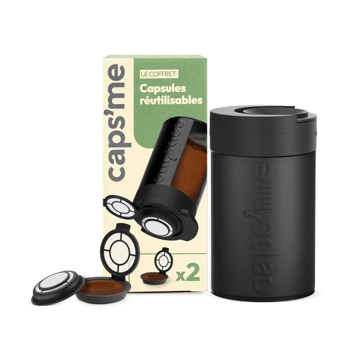 Coffret CAPS’ME de capsules réutilisables pour machine Senseo®