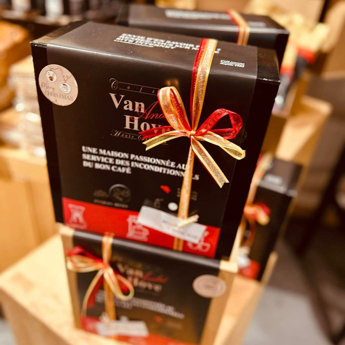 Cafés Van Hove coffrets cadeaux de différents cafés