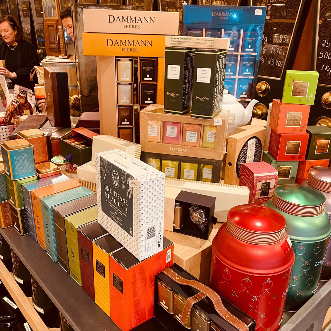 Coffrets de thés Dammann Cafés Van Hove