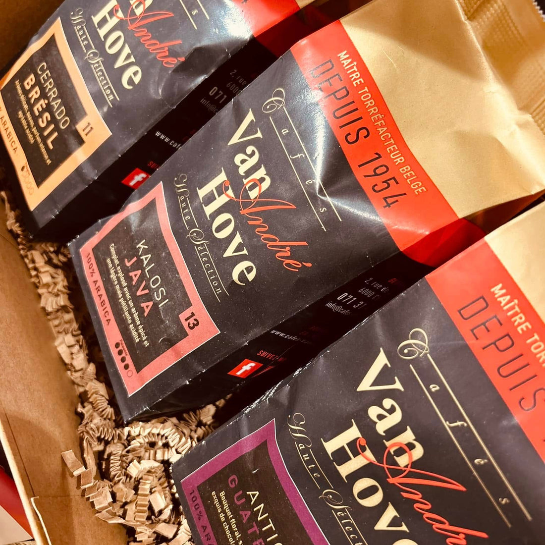 Colis Cafés Van Hove livré dictement chez vous 