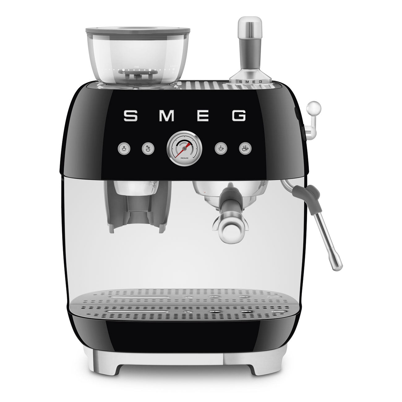 Machine à café Smeg avec moulin intégré noir chauffe tasse