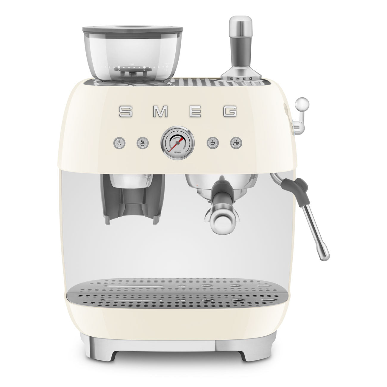 Machine à café Smeg avec moulin intégré noir chauffe tasse
