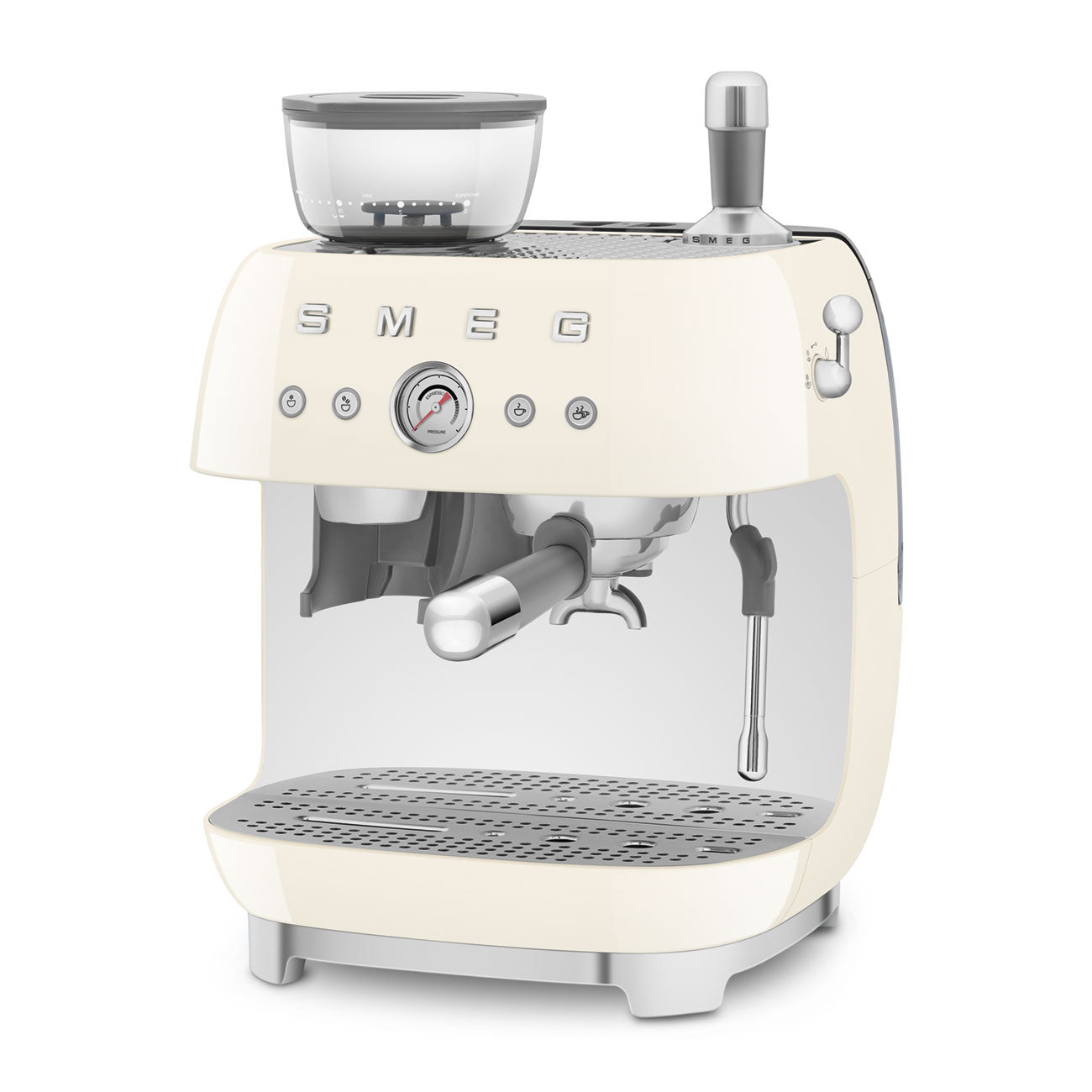 Machine à café Smeg avec moulin intégré noir chauffe tasse