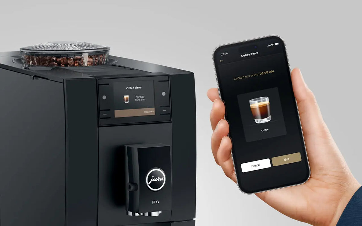 Jura A8 piano black avec application smaartphone