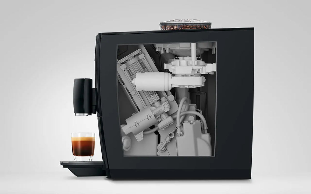 Jura A8 piano black intérieur de la machine