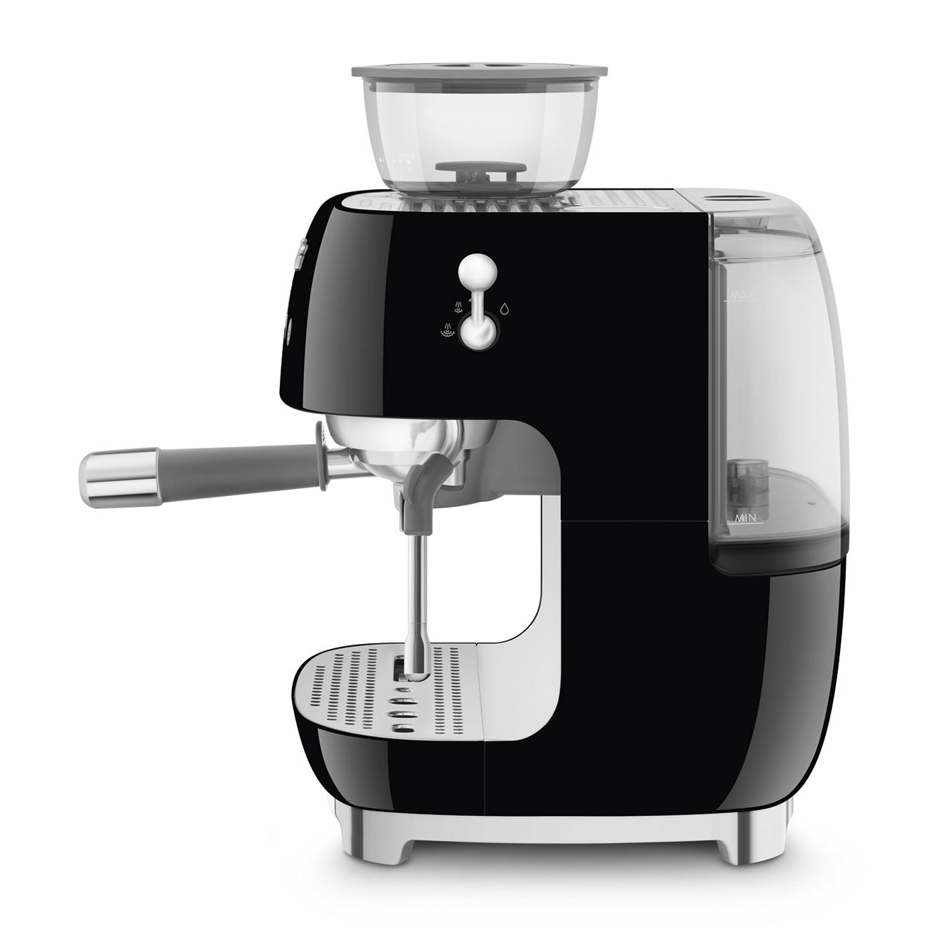 Machine à café Smeg avec moulin intégré noir chauffe tasse