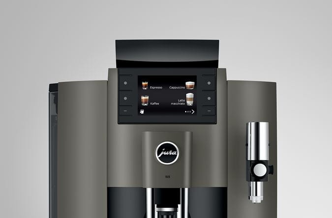 Machine à café Jura W8  Dark Inox + écran couleur avec touches