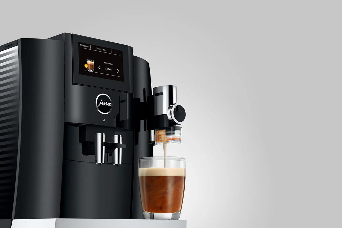 machine à café Jura S8 Piano Black + sirop 