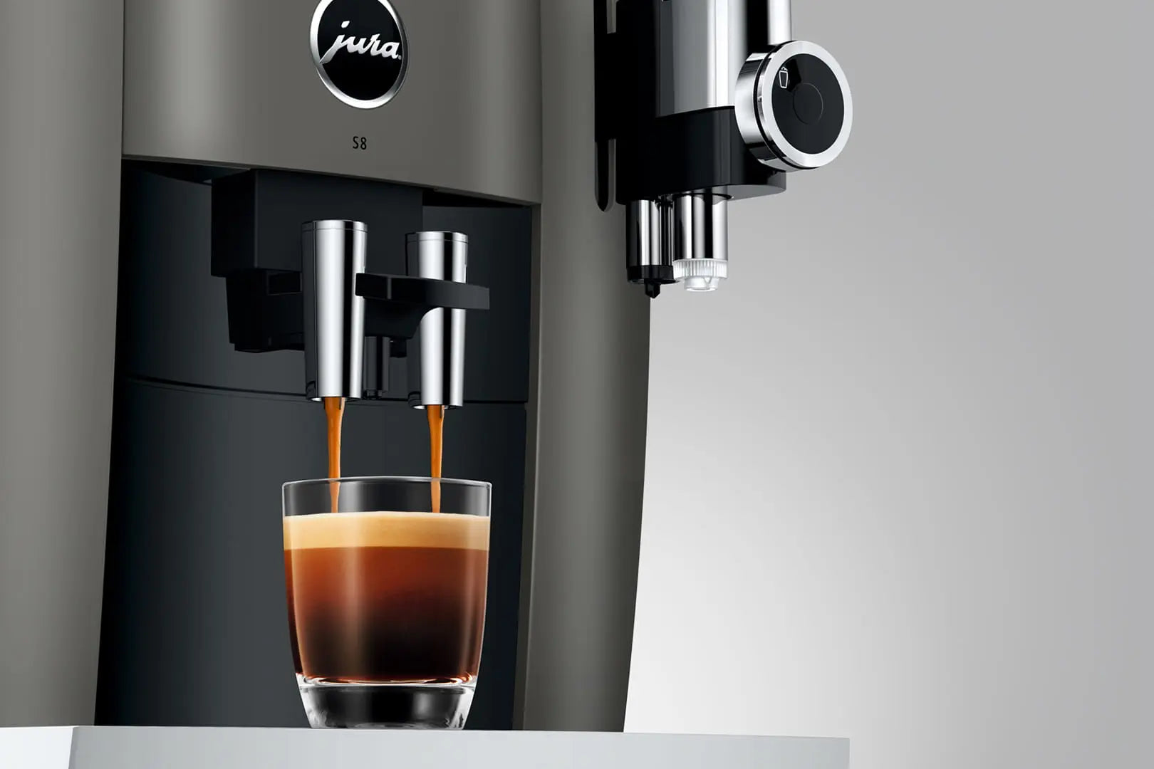 machine à café Jura S8 écoulement de l'expresso