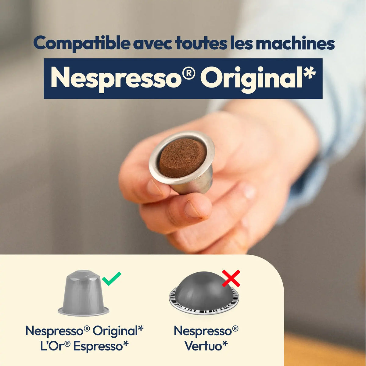 Opercules en papier compatible Nespresso 