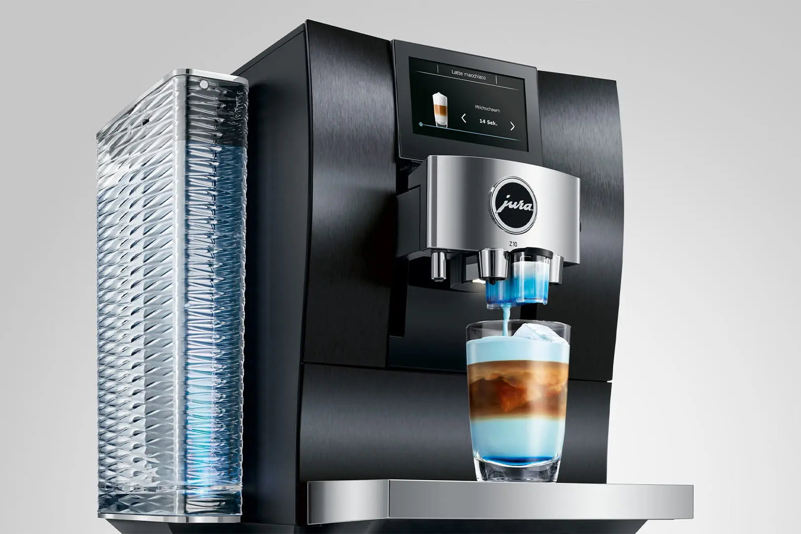 Réservoir à sirop JURA pour écoulement combiné – Lot de 2 compatible JURA Z10 en fonctionnement