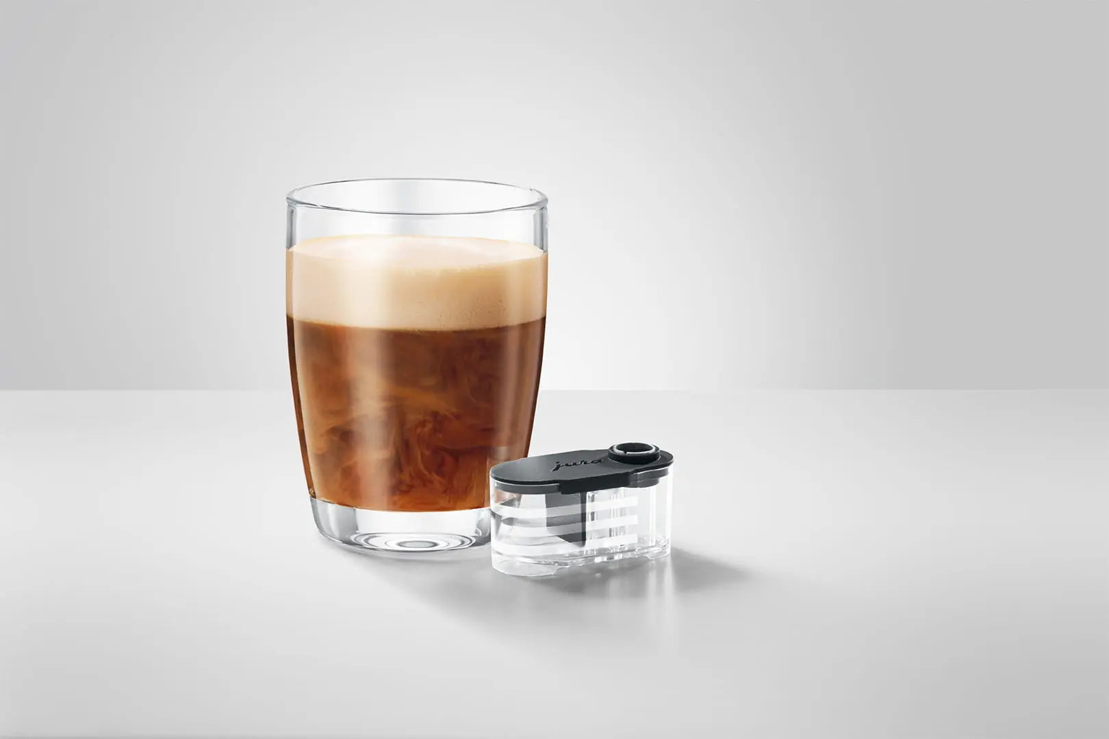 Lot de 2 réservoirs à sirop JURA avec graduation pour boissons lactées aromatisées