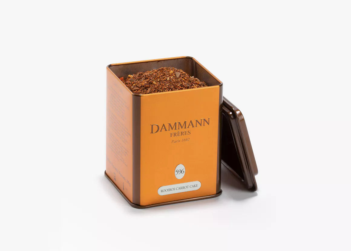 Rooibos Carrot Cake – Rooibos aux notes de cannelle, gingembre, amande et noix de pécan, boîte 100 g