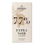 Tablette de chocolat noir Café-Tasse 77 % de cacao 85 g