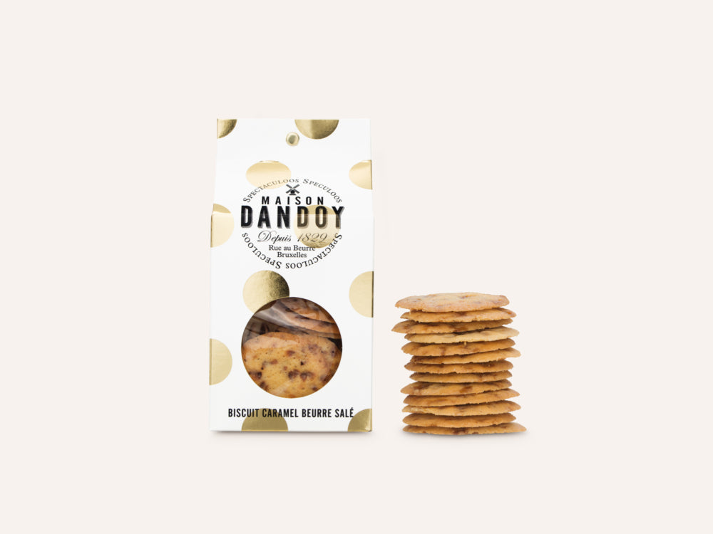 Biscuit Caramel Beurre Salé Maison Dandoy 140 g - Biscuit belge artisanal