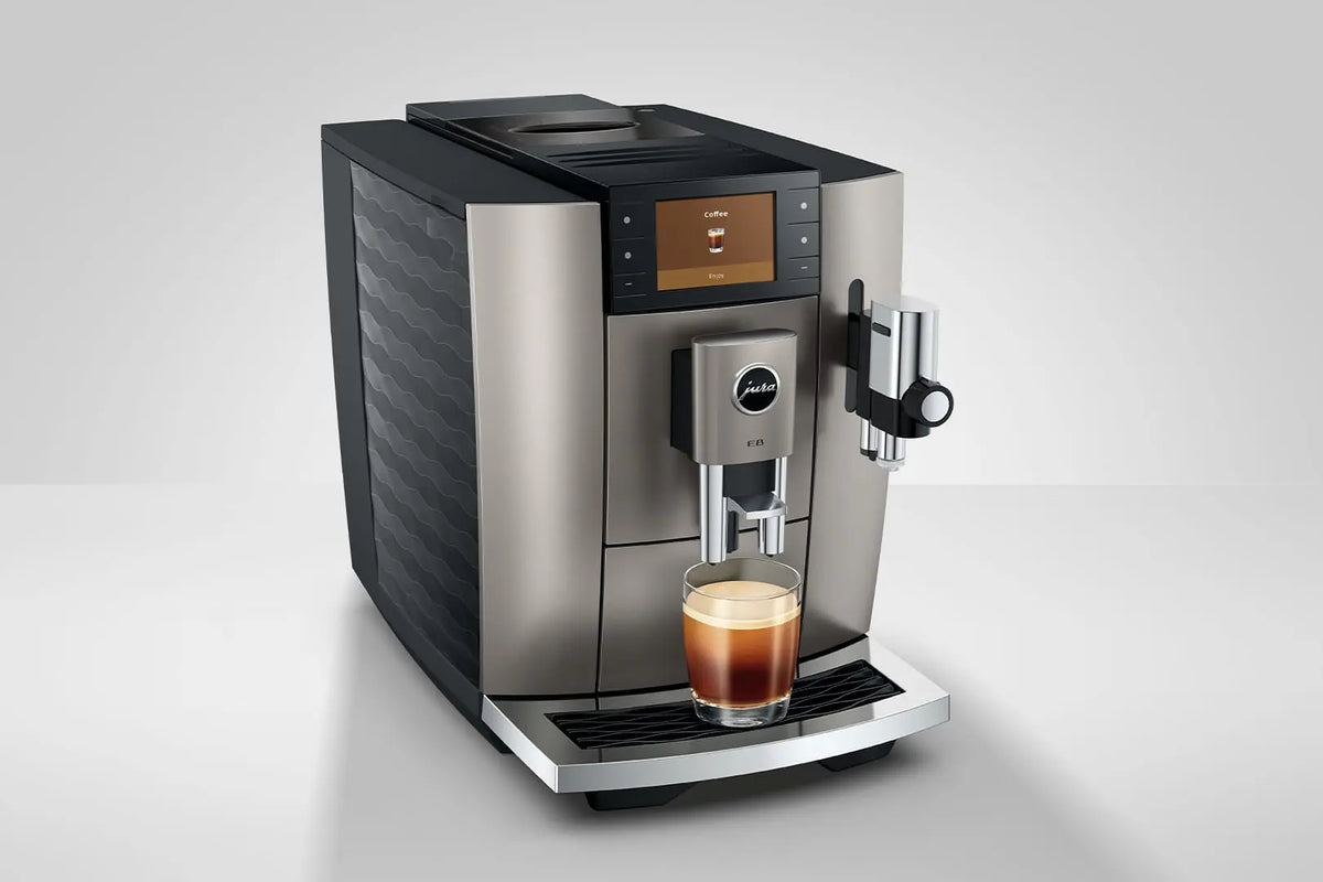 machine à café Jura E8 Midnight Silver + café