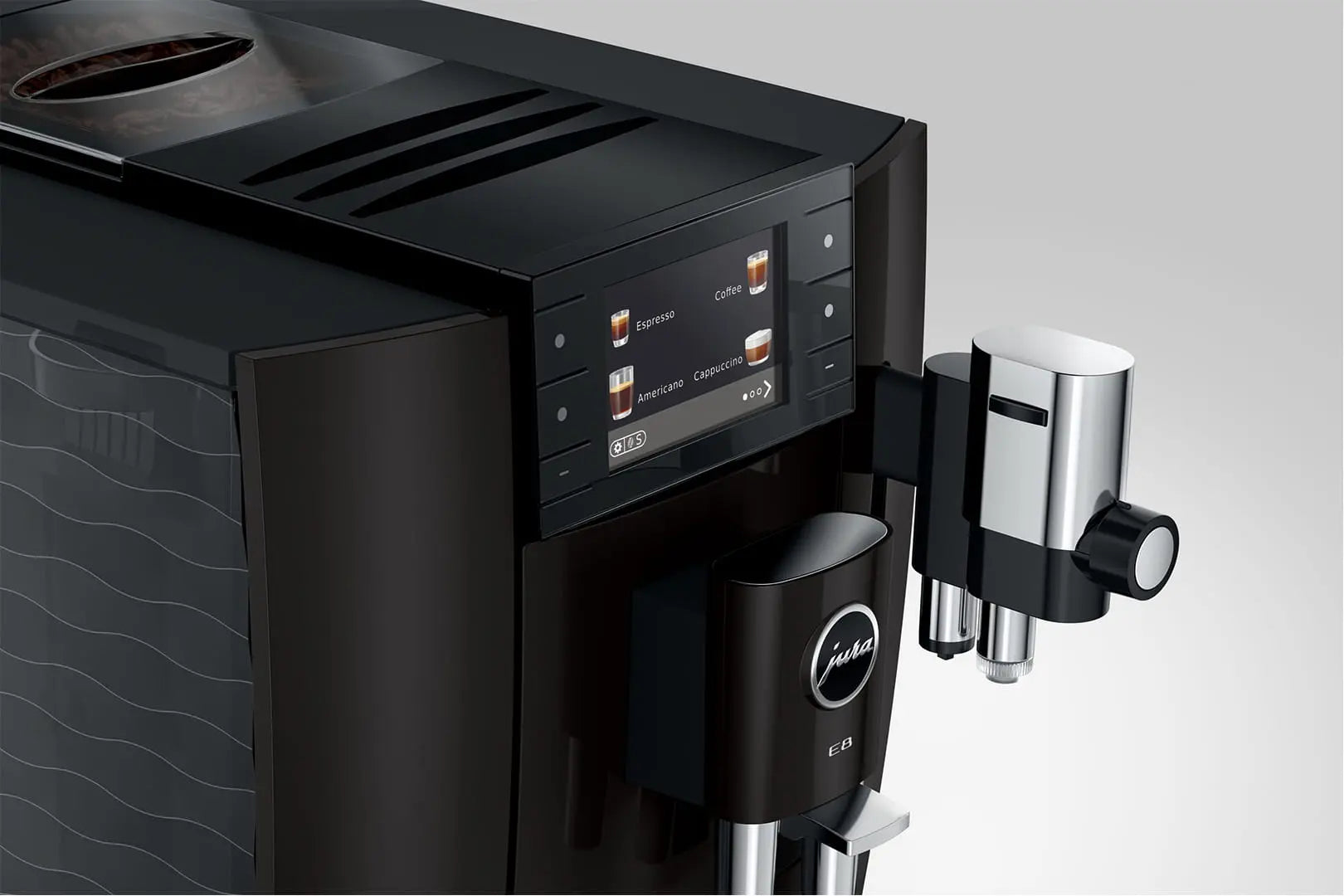 machine à café Jura E8 Cosmic Black + écran