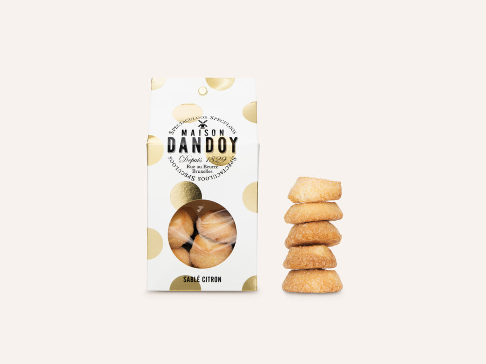 Sablé au Citron Confit Maison Dandoy 140 g - Biscuit artisanal belge