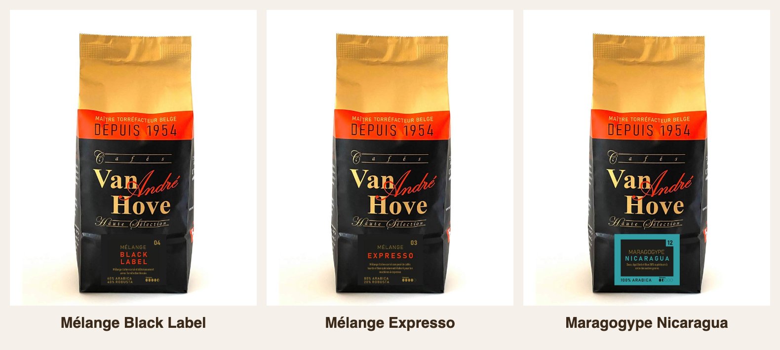 Strong Coffee Pack - Mélange Black Label, Mélange Expresso et Maragogype Nicaragua, 500gr chacun