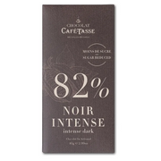 Tablette de chocolat noir Café-Tasse 82 % cacao sans sucres ajoutés 85 g