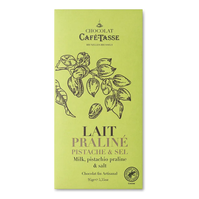 Tablette de chocolat noir Café-Tasse 77 % de cacao 85 g