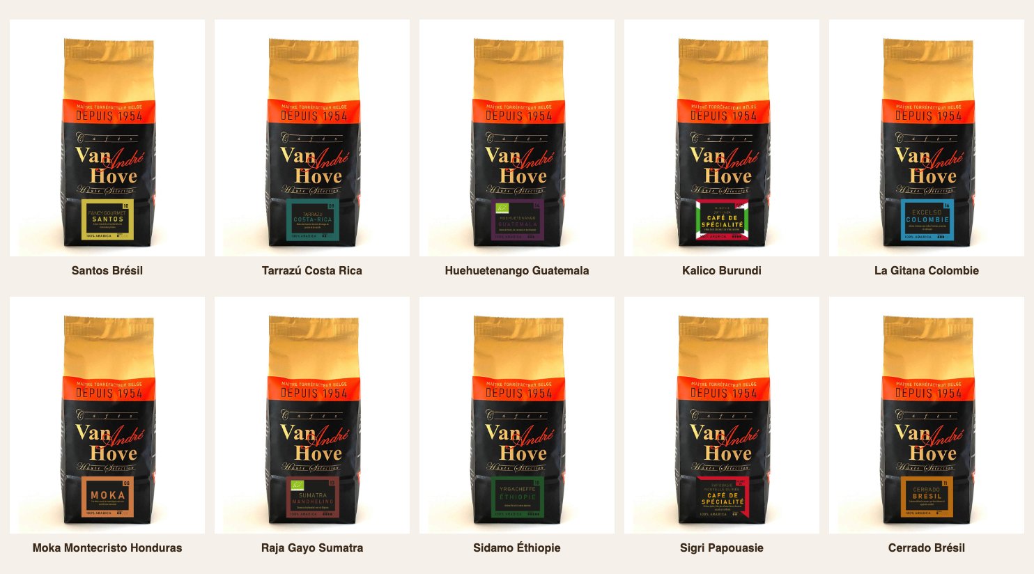 Worldwide 10-Coffee Tasting Pack - 10 origines pures, 250gr chacune