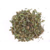 Thé vert de Chine gunpowder séché avec des feuilles de menthe.