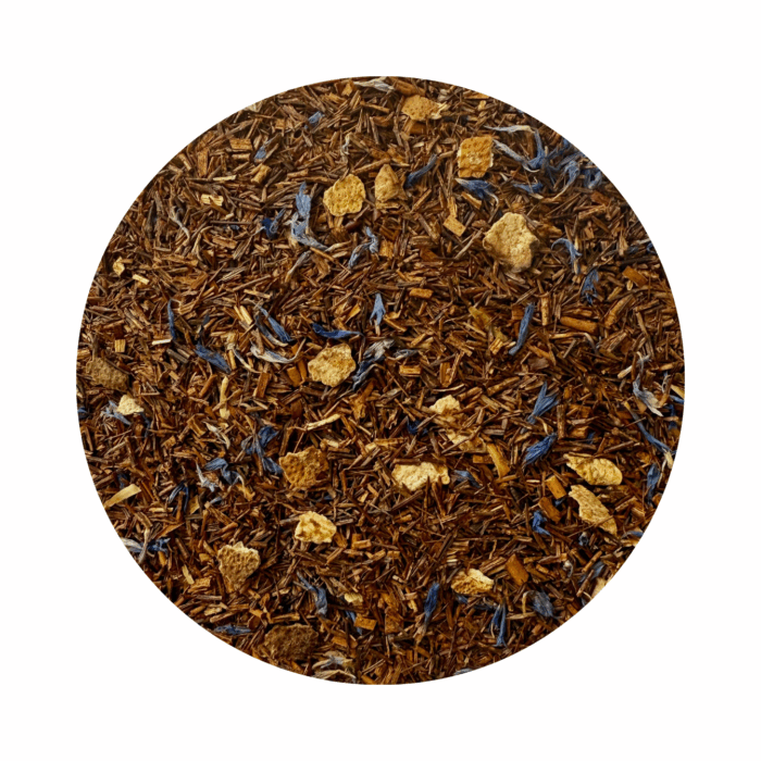 Thé Rooibos Rhubarbe Coco et Bleuet