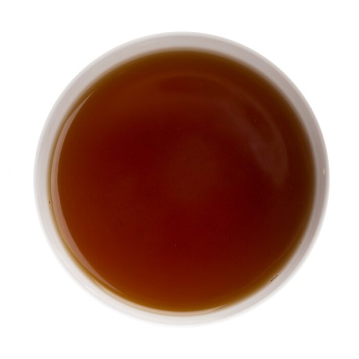 Mélange de thé noir et de thé vert au jasmin, parfumé aux arômes fruit de la passion, mangue et ananas avec une pointe d'huile essentielle de bergamote.