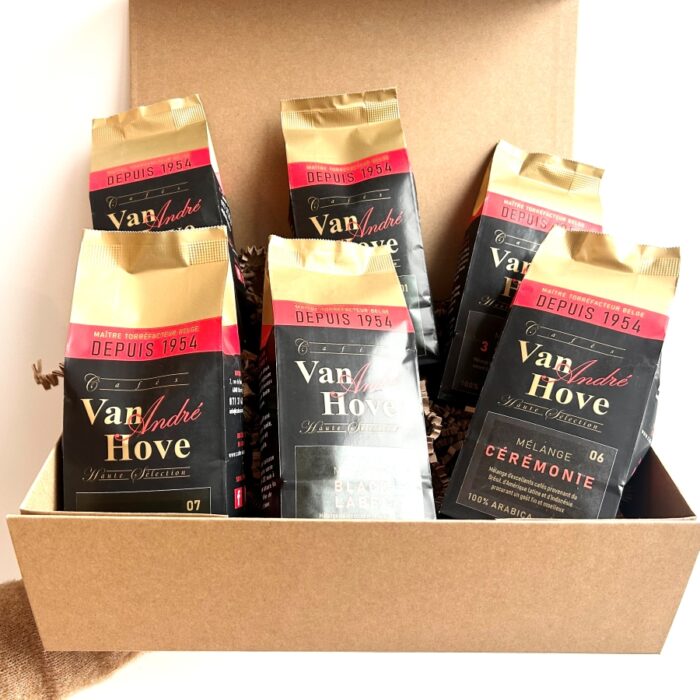 Coffret cadeau de 6 cafés mélanges