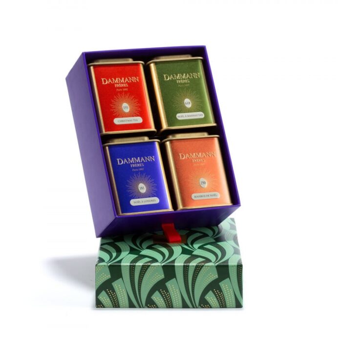 Dammann Christmas Tea Boxes and Tins