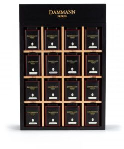 My Little Boutique is a box of 16 flavored teas and blends in a wooden display case.