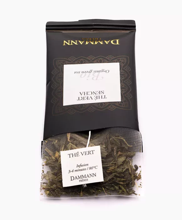 Un sachet de THÉ VERT SENCHA BIO