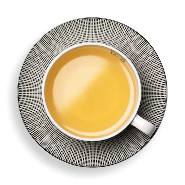 Tasse avec du THÉ VERT ARÔMES NATURELS DE CITRON GINGEMBRE BIO