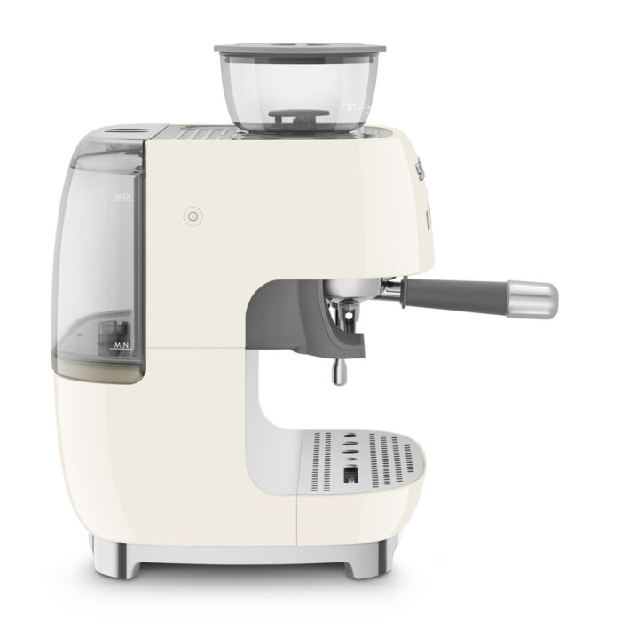 Machine à café espresso Smeg avec moulin intégré - Crème
