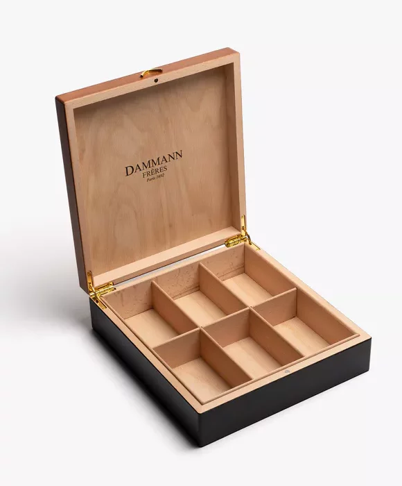 WELCOME BOX WOODEN BOX CONTAINING 42 BAGS OF 4 TEAS AND 2 INFUSIONS