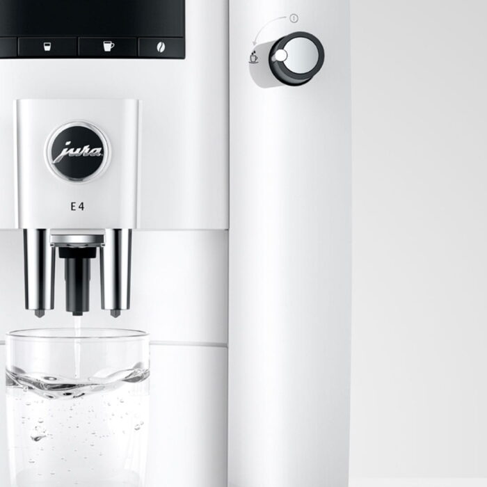 Jura E4 Piano White (EA) fonction eau chaude