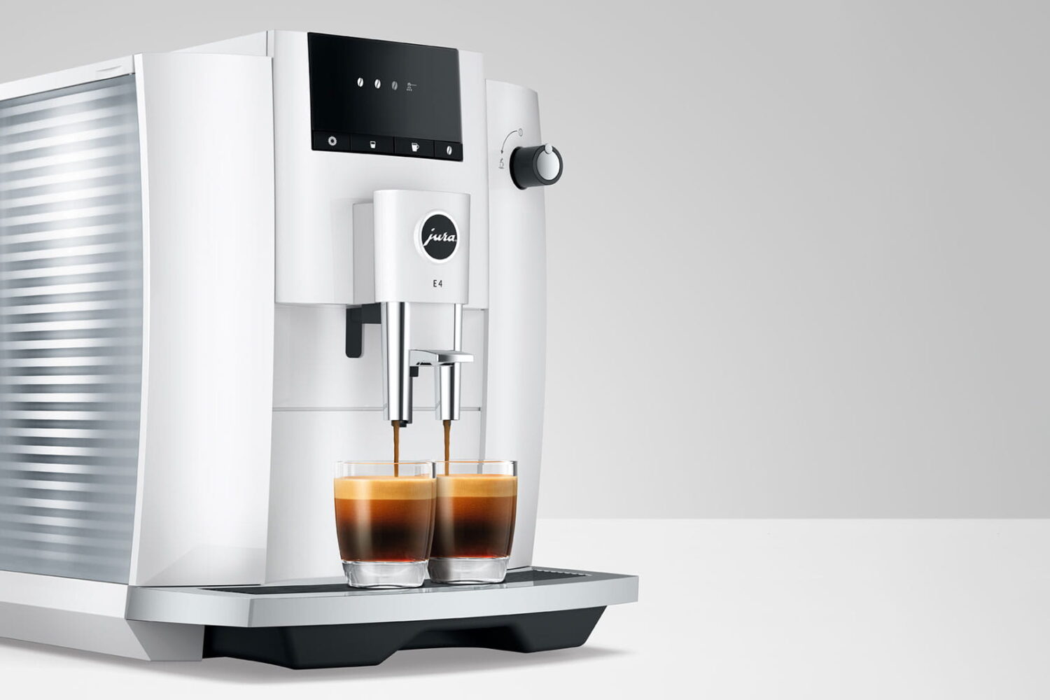 Jura E4 Piano White (EA) machine à café à grains